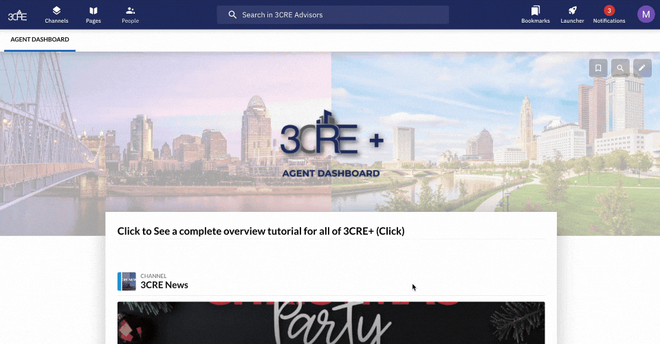3CRE Company Dashboard