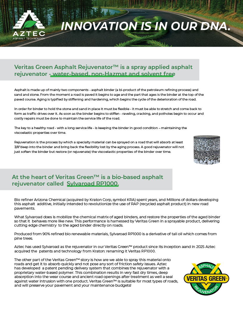 Veritas Green Product Flyer