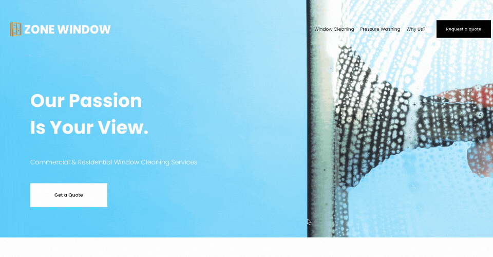 Zone Window Cleaning Website Walkthrough